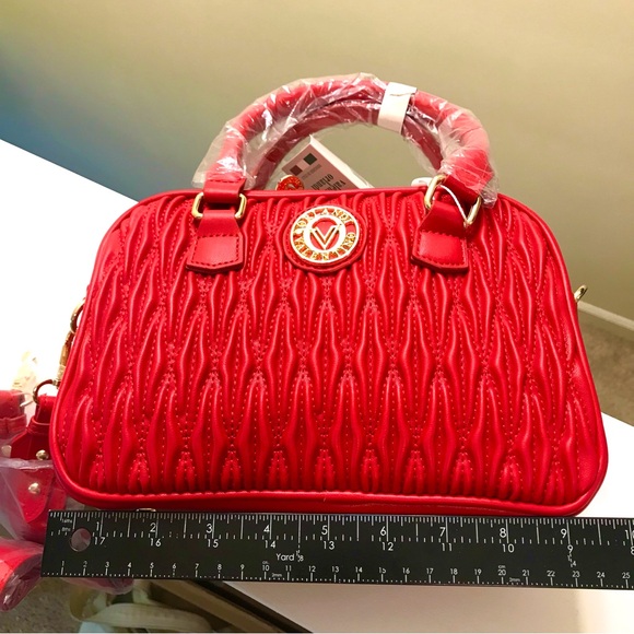 Valentino Orlandi Quilted Red Bag New - Picture 12 of 16